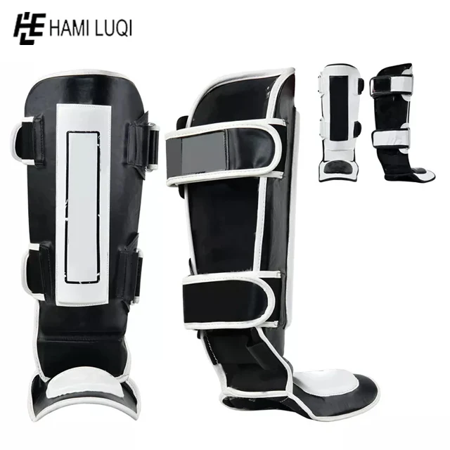 Hot Sale Factory custom shin guard shin pad training shin guard straps for Muay Thai boxing training