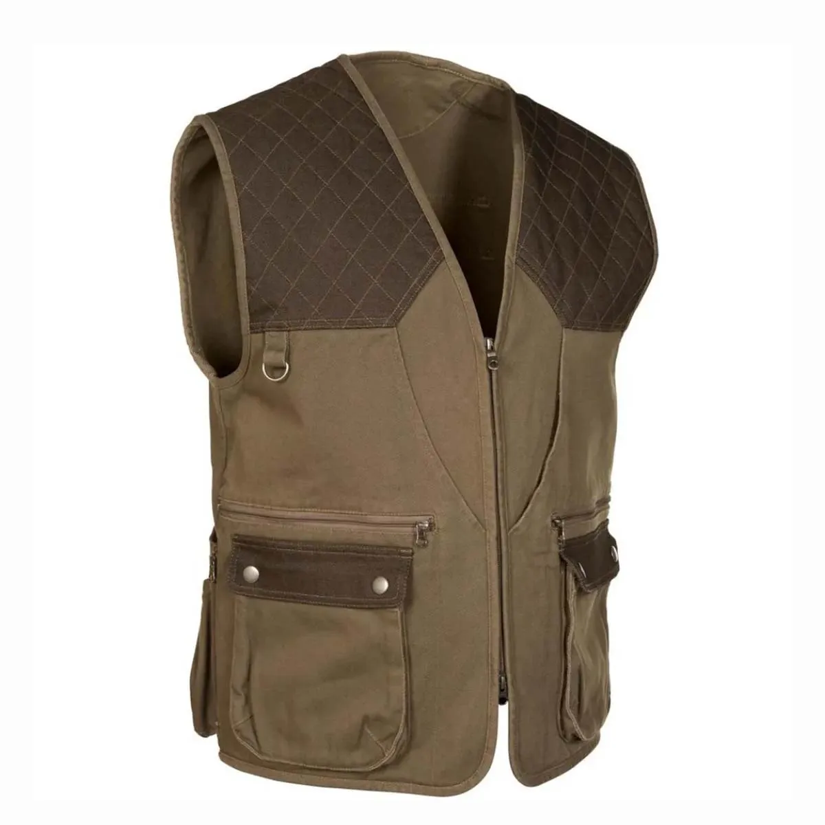 100% Cotton Imported Upland Field Bird Hunting Vest Front shell Holders Quilted Shooting Upland Vest