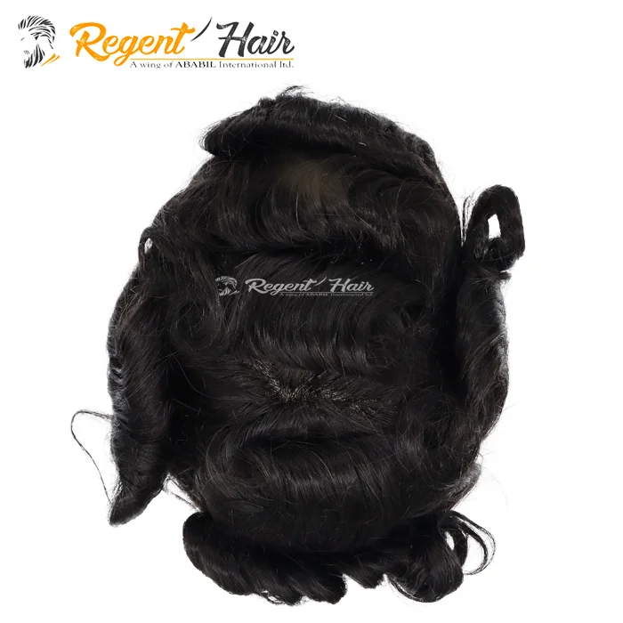 Hot Selling Men Toupee 100% Human Hair Piece For Men V Style Front Toupee Wig Hair With Thin Skin Base Export From Bangladesh