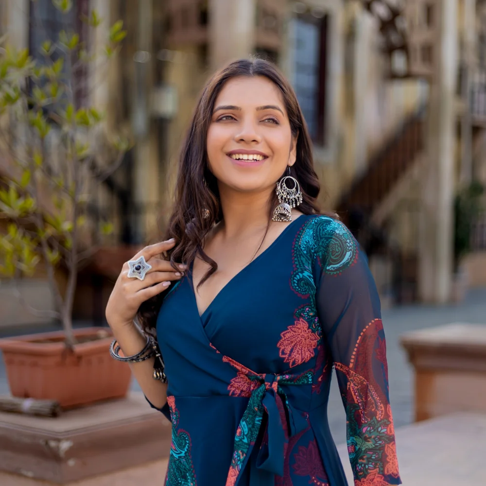 High on Demand Gota Work Georgette Fully Flair Angharkha Gown with Dupatta for Girls Wedding Dress Available for Sale