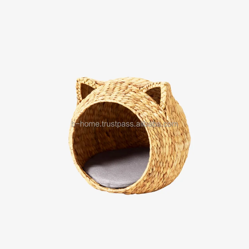Water Hyacinth handicraft House For Cats And Dogs Natural Pet Bed Handwoven Pet Accessory Cat Cage And House Dog Housing And Bed