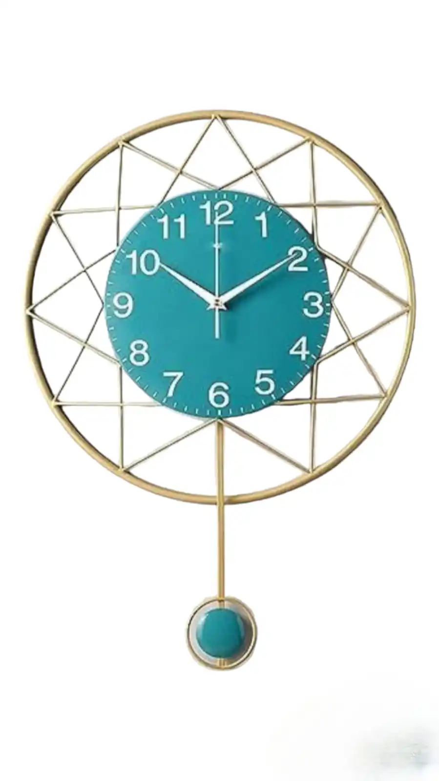 Decorative Silent Quartz Movement Large Wall Clock for Living Room Design with Clear Numerals at Best Prices from India