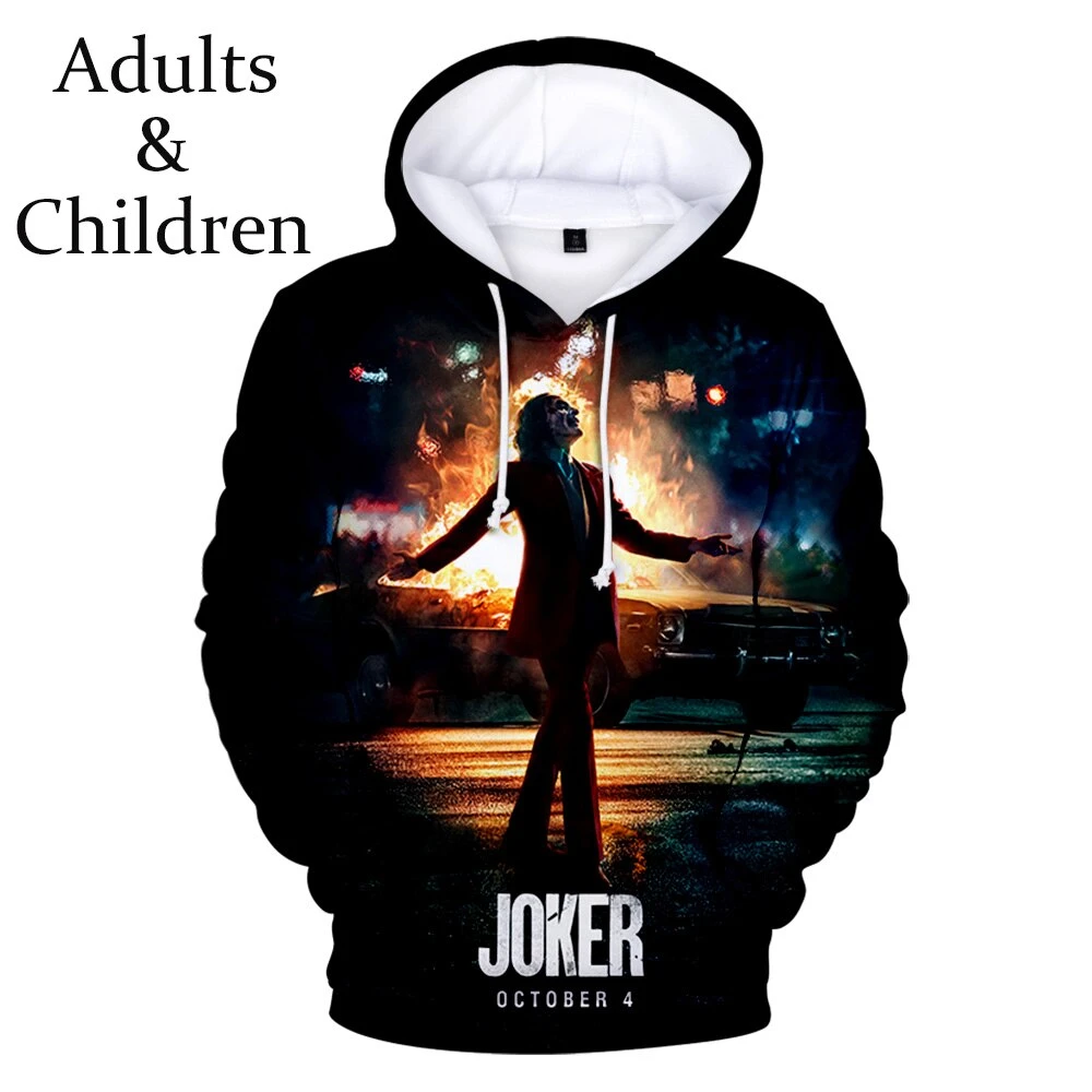 Hot Joker 3D Printed Hoodies Men Horror Movie Men Casual Fashion Funny Oversized Pullover Hoodies