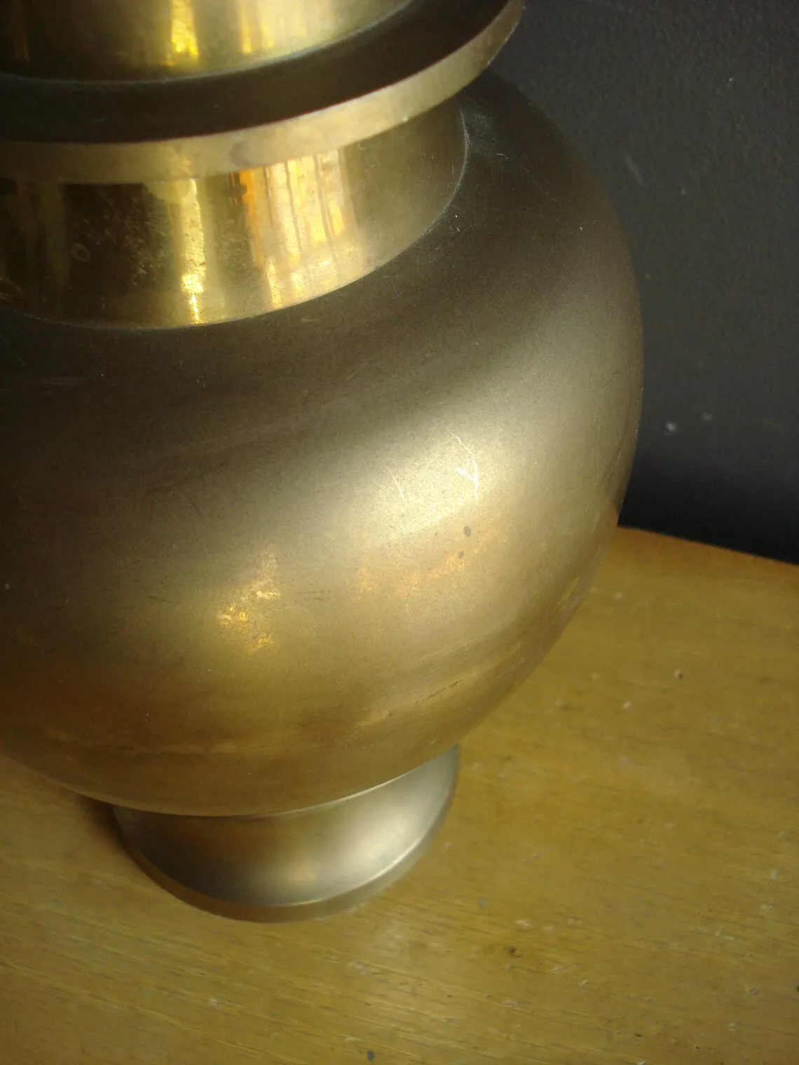 Ginger Brass Simple Vintage Brass Ginger Jar, Decorative Extra Large Brass Urn with Lid, Brass Jar Brass Gold