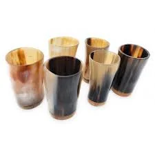 White Horn wine Tumbler Glass Drinkable Tumbler Natural High Quality Custom Glass Buffalo Natural Horn Beer Drink Glass Horn