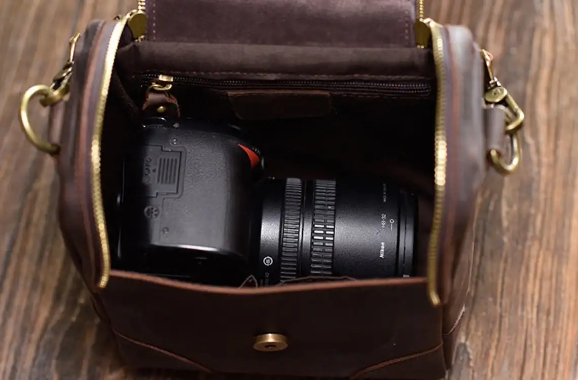 Artha Manufacturer Genuine Leather Camera Bags Messenger Professional Camera Bag Stylish Dslr Shoulder Camera Bags