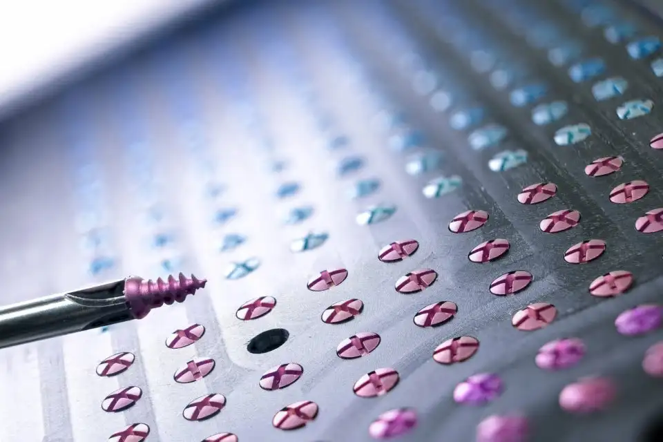 Titanium Carnio Maxillofacial Mini Micro Cortical Screws 5mm 6mm 8mm 10mm 12mm Cross Slot Self Tapping / Cutting Tools