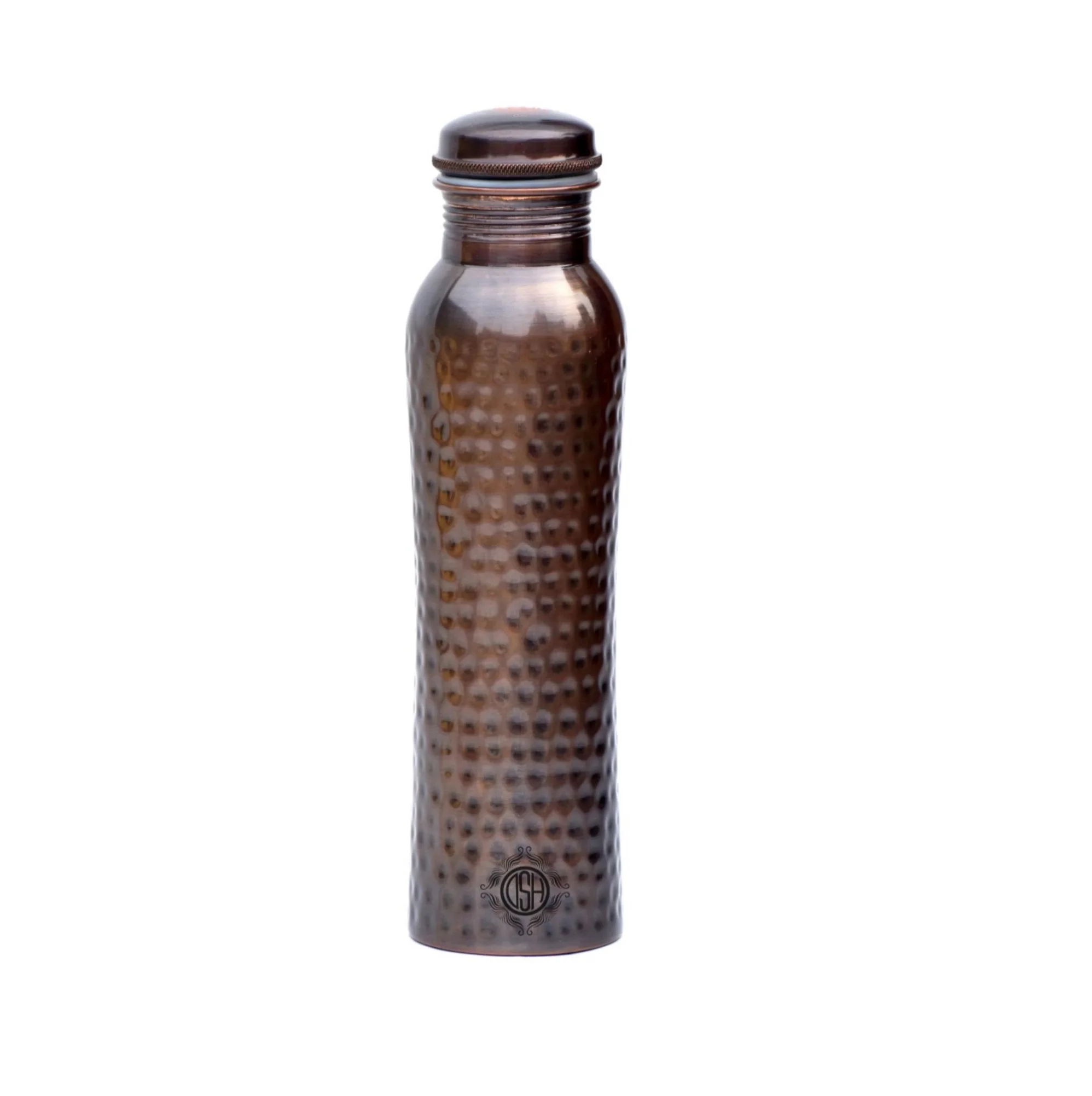Best Metal Handcrafted Diamond Design Antique Pure Copper Bottle With Glossy Fished For Ayurvedic Health Benefits water bottles