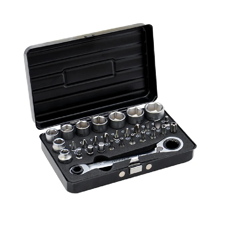 New Manual Wrench High Quality Oem Small -DEEN.J 31 pcs Low Profile Ratchet & Socket Set