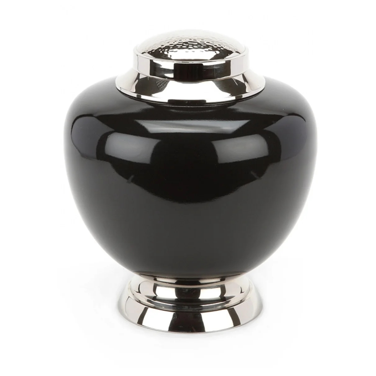 Modern American Style Black Cremation Urn Superfine Quality Adult Human Ashes Storage Reliable Burial Ashes Casket Funeral Urn