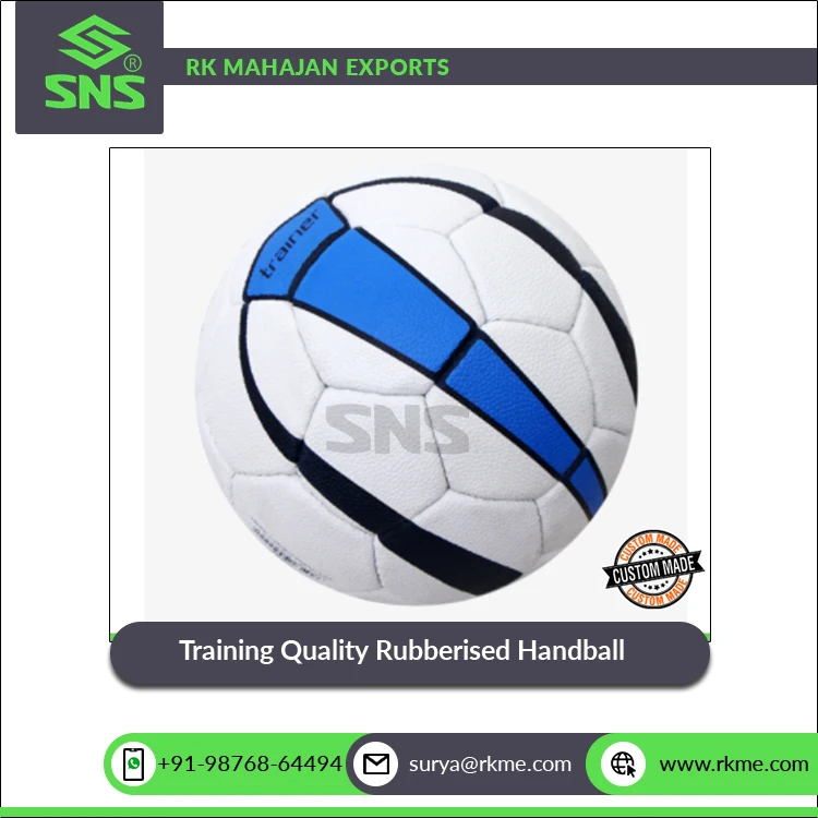 Indian Supplier of Good Quality Extra Grip Surface Hand-Stitched Training Quality Rubberized Handball at Competitive Price