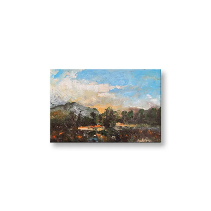 Wholesale Nature Landscape Lake Mountain Abstract Oil Painting landscape paintings on Quality Canvas