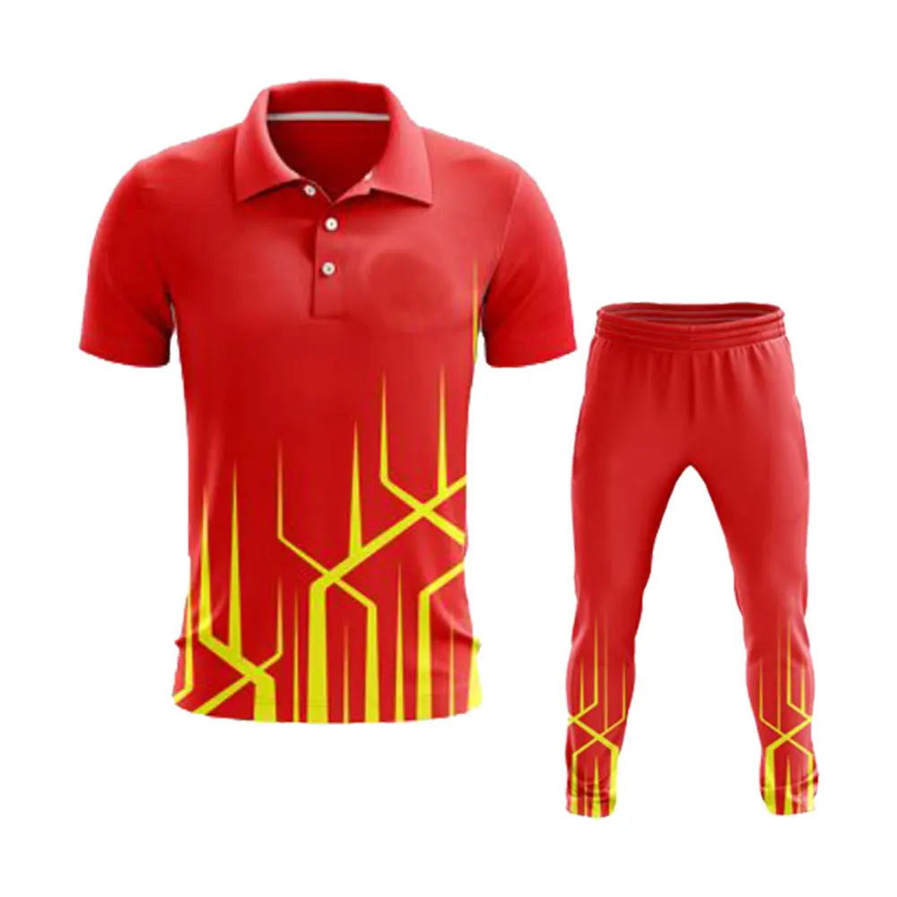 High Quality Custom Sublimated Cricket Uniforms with Team Name and Brand Logo Best in Genre