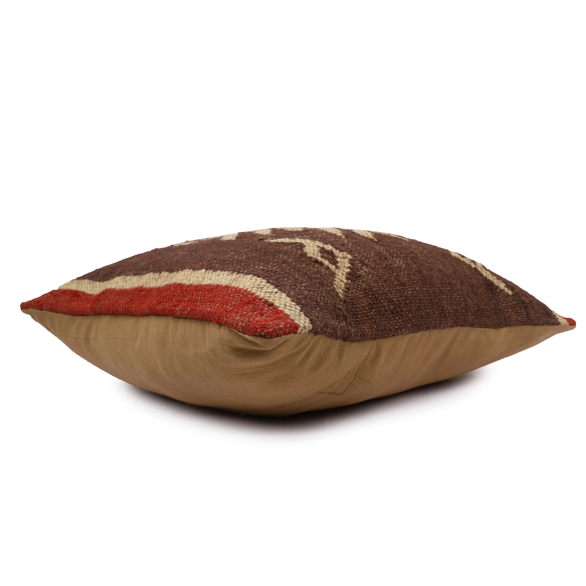 Vintage Bohemian Hand-woven Wool and Jute Abstract Pattern Custom Size Design Color Cushion Seat Pad for All Types of Chair