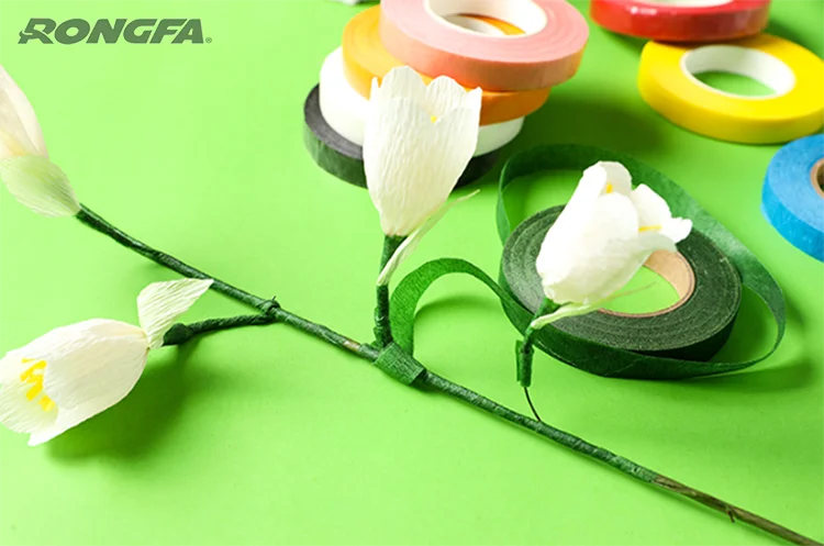 Paper Garland Tape Artificial Flower Fixed Supplies DIY Wreath Flores Garland Supplies Tape for Wedding Decoration