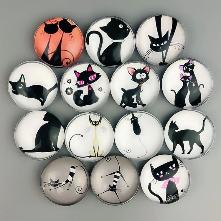 WINER M&G Kitchen Crystal Customized Round Shape Fridge Magnets with different patterns