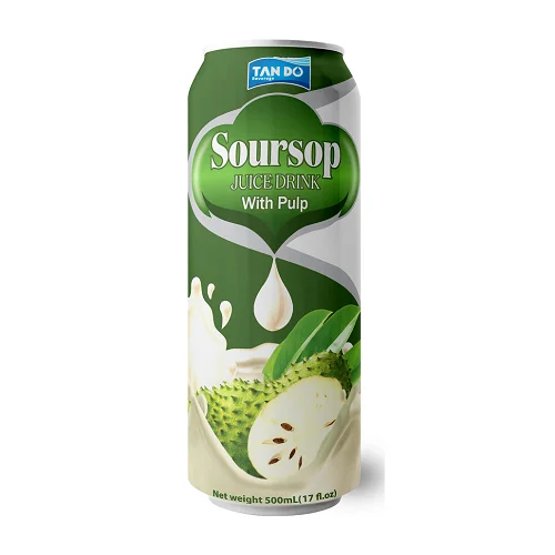 500 ml canned Soursop Juice Drinks/Apple Custard (pulp) soft drinks beverage Not from Concentrate private label customize