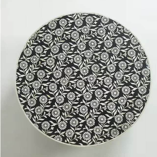 Bone Inlay Center Table Modern Living Room Furniture Customized Designed & Size Available Coffee Table Inlay Table For USA UK