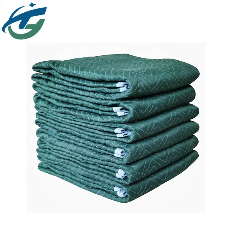 Non woven moving furniture blanket , non woven skin furniture protection felt quilted moving pad blanket