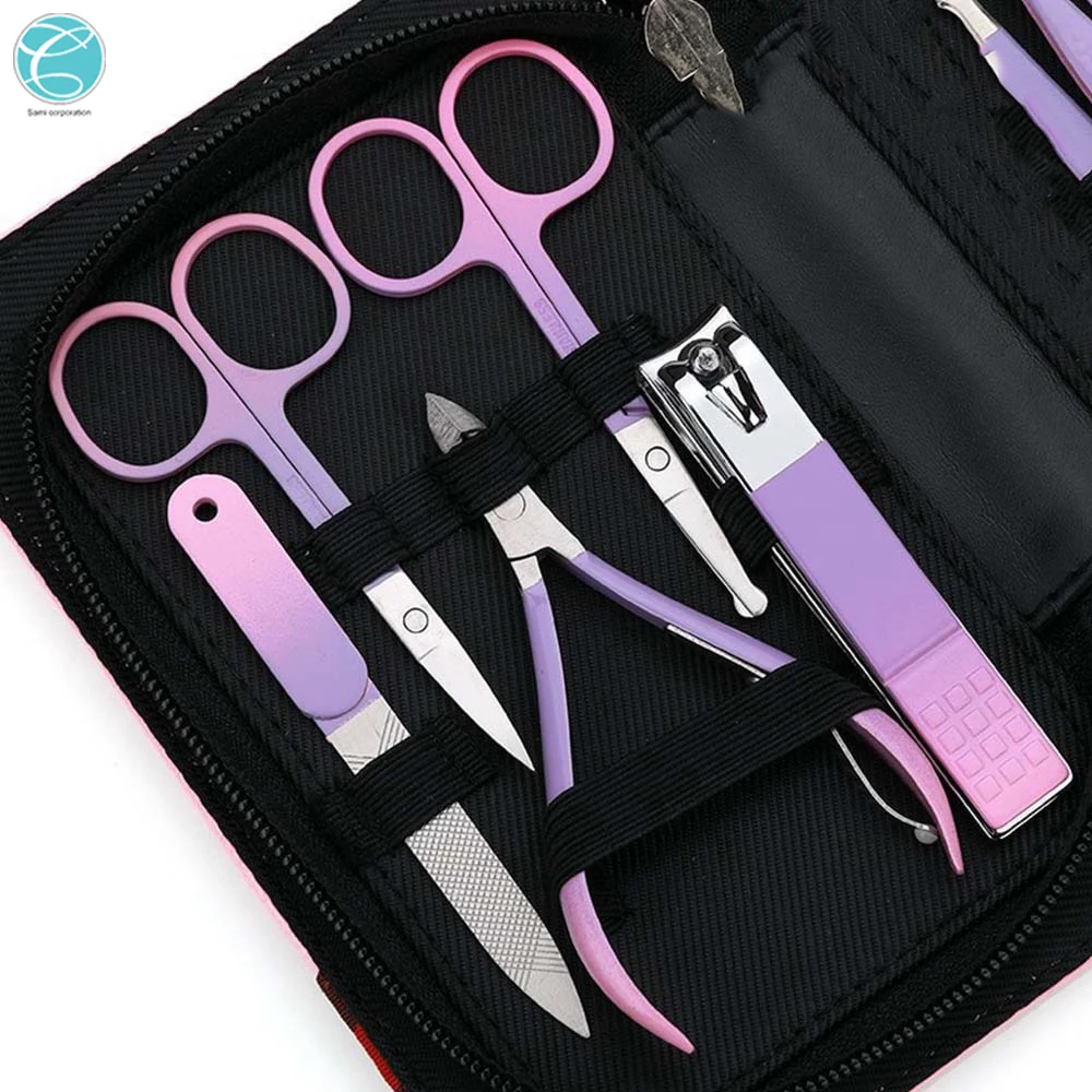 Manicure Set Pedicure Sets Nail Clipper Stainless Steel Professional Nail Cutter Tools with Travel Case Kit 16in1