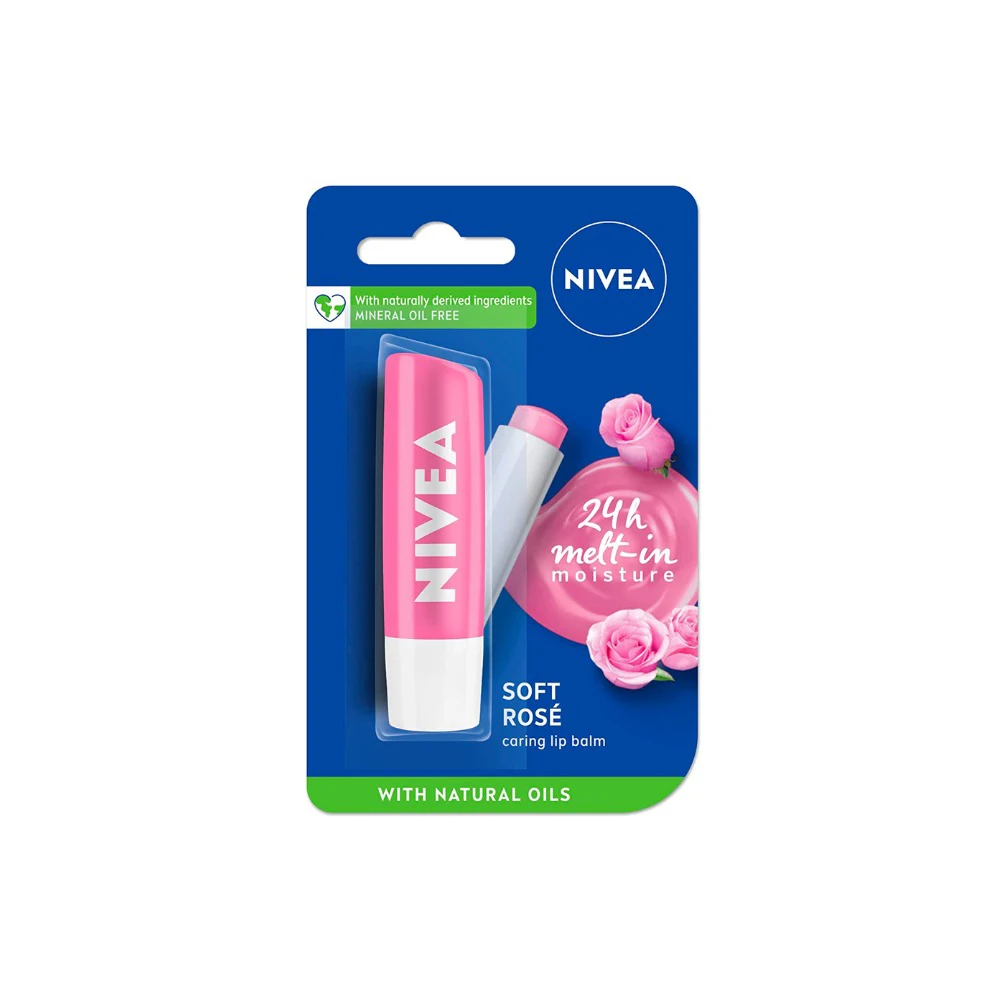 Nivea Best Selling Natural Herbal Stick Hydration Lip Balm With Recyclable Packaging For Dry Sensitive Lip