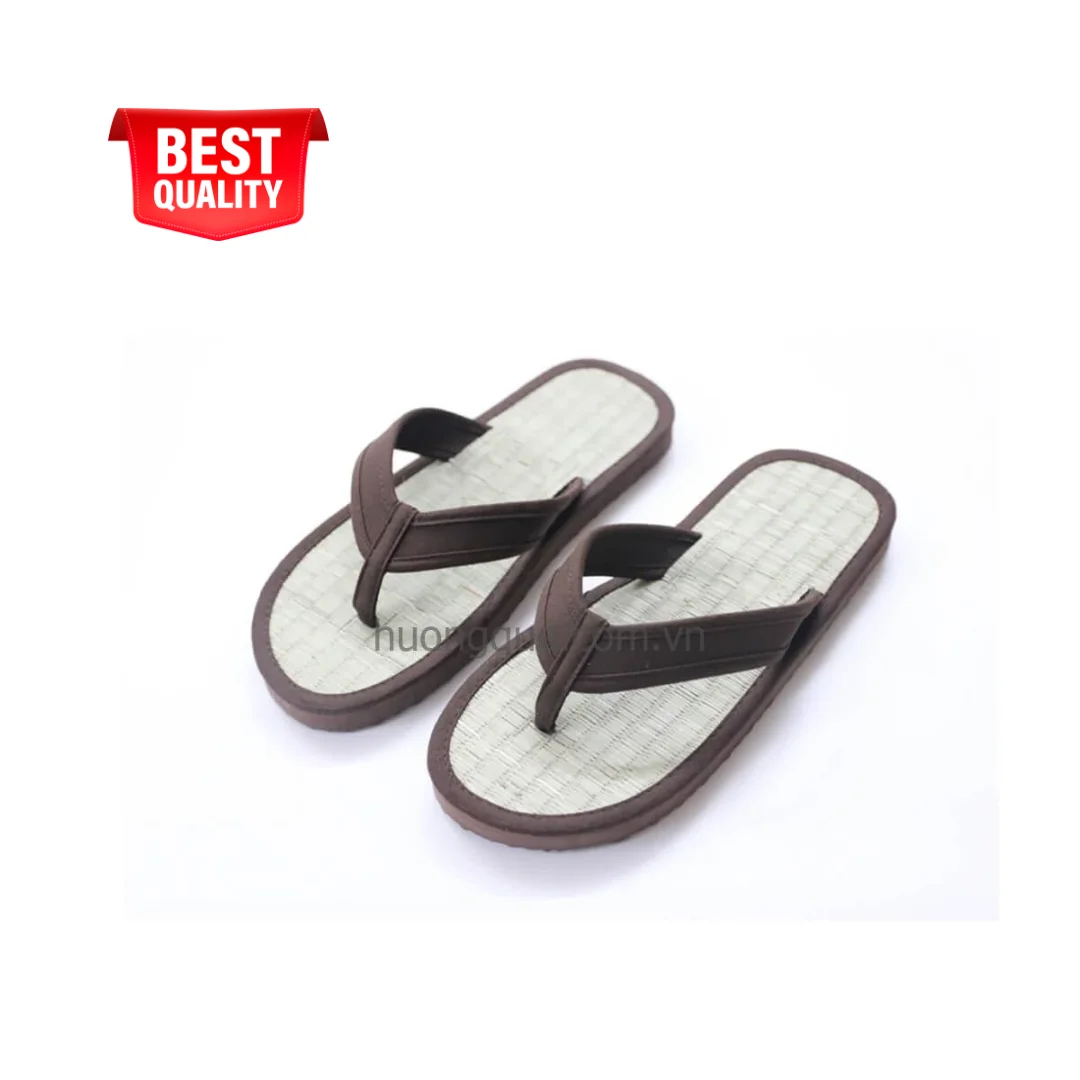 Sedge Mat Material Unisex Indoor/Outdoor Flip Flops Slippers Comfortable Super Light Luxurious Hotel/Beach Amenities by Style