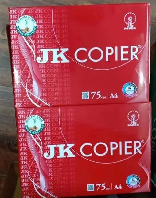 Jk Easy Copier Paper A4 75GSM 70GSM 500 Sheets Per Rim JK copier paper 80gsm 70gsm office paper for sale at factory prices