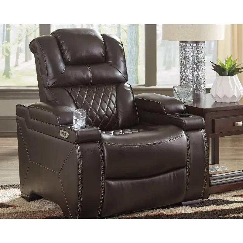 CY High quality comfortable leather power recliner home theater sofa