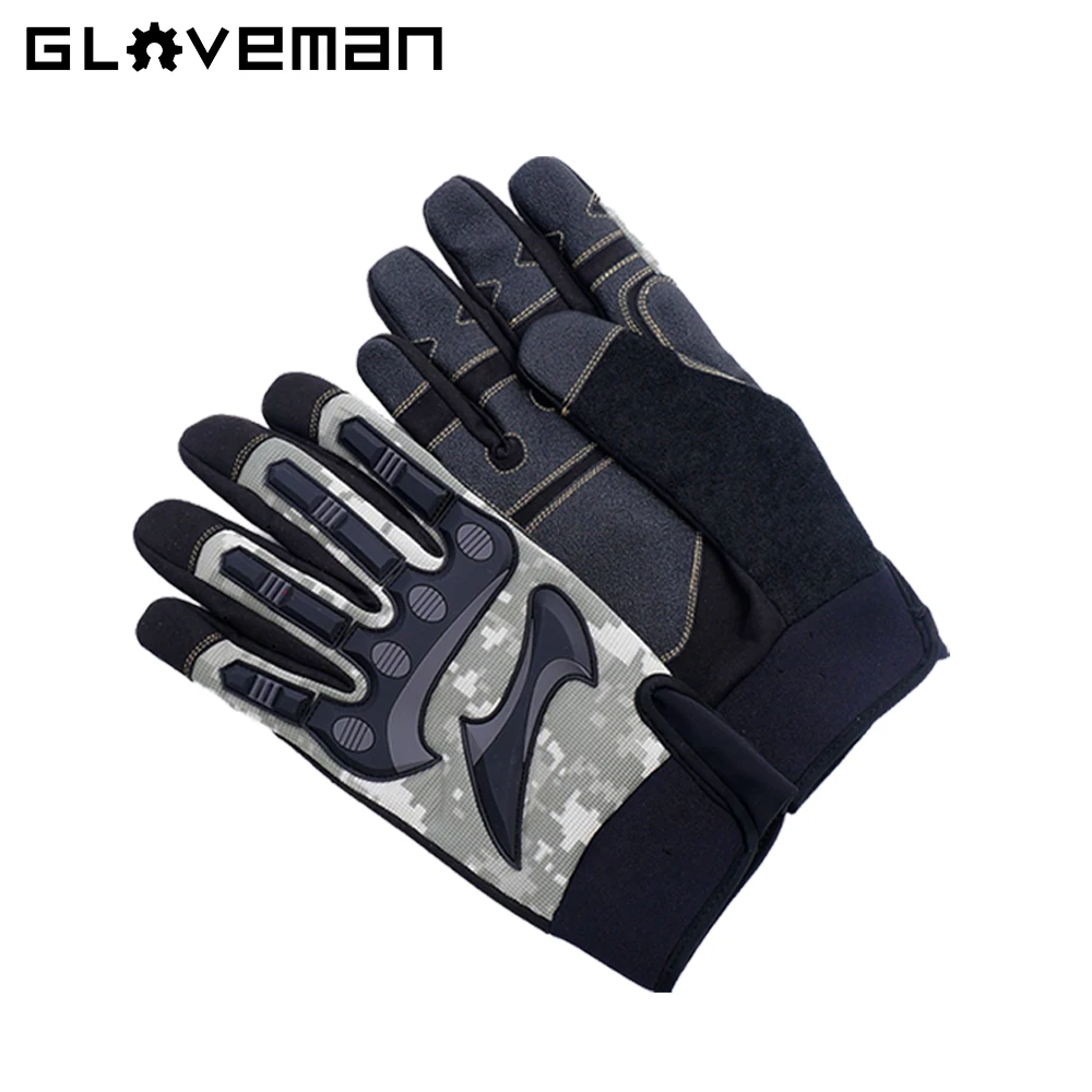 GLOVEMAN custom logo TPR hard knuckle tactical Jungle Camouflage Tactical shooting hunting Gloves Motorcycle Riding Gloves