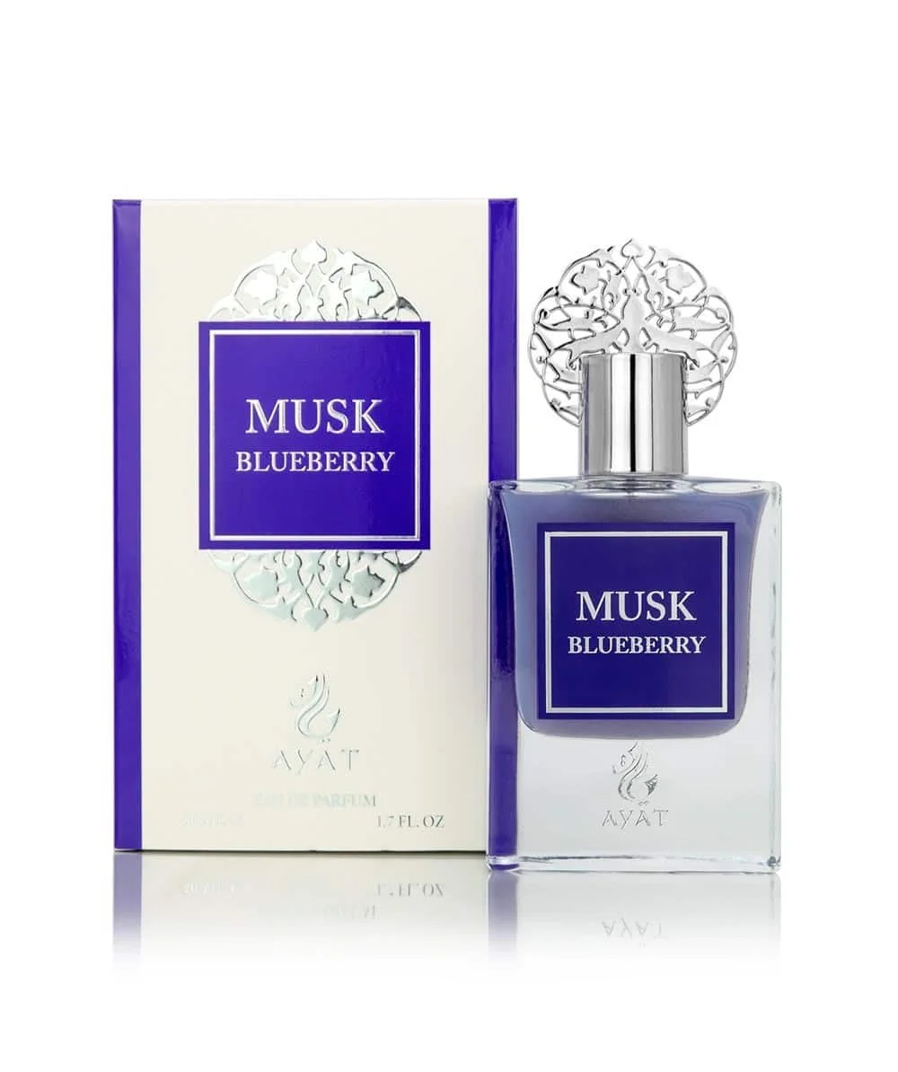 Eau de Perfume Musk Blueberry 50ml by Ayat Perfumes Dubai Arabic long lasting original perfumes
