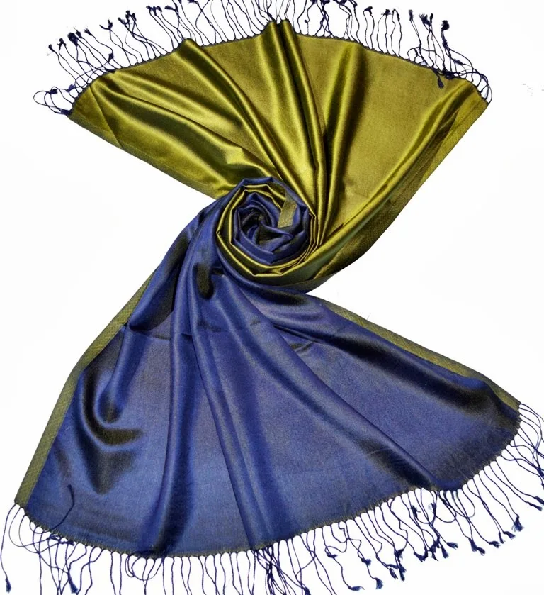 100% silk pashmina turkish water pashmina New arrival Double Color Hijab Scarf Two Color Scarf Mix Colors stoles shawl scarves