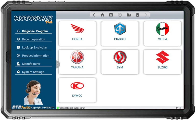 MOTOSCAN TAB - SMART DEVICE TO FIND COMPLEX FAULTS, REPAIR ELECTRONIC AND ELECTRICAL SYSTEMS FOR NEW GENERATION MOTORCYCLES
