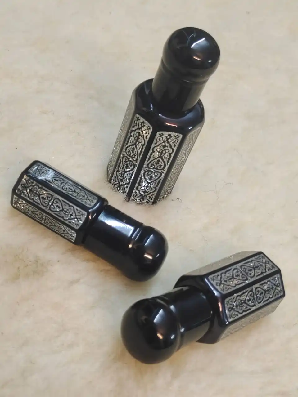 Manaal Enterprises Fancy Design 6ml 8ml Mini Small Refillable Glass Perfume Bottle Roller Glass Serum Essential Oil Attar Bottle