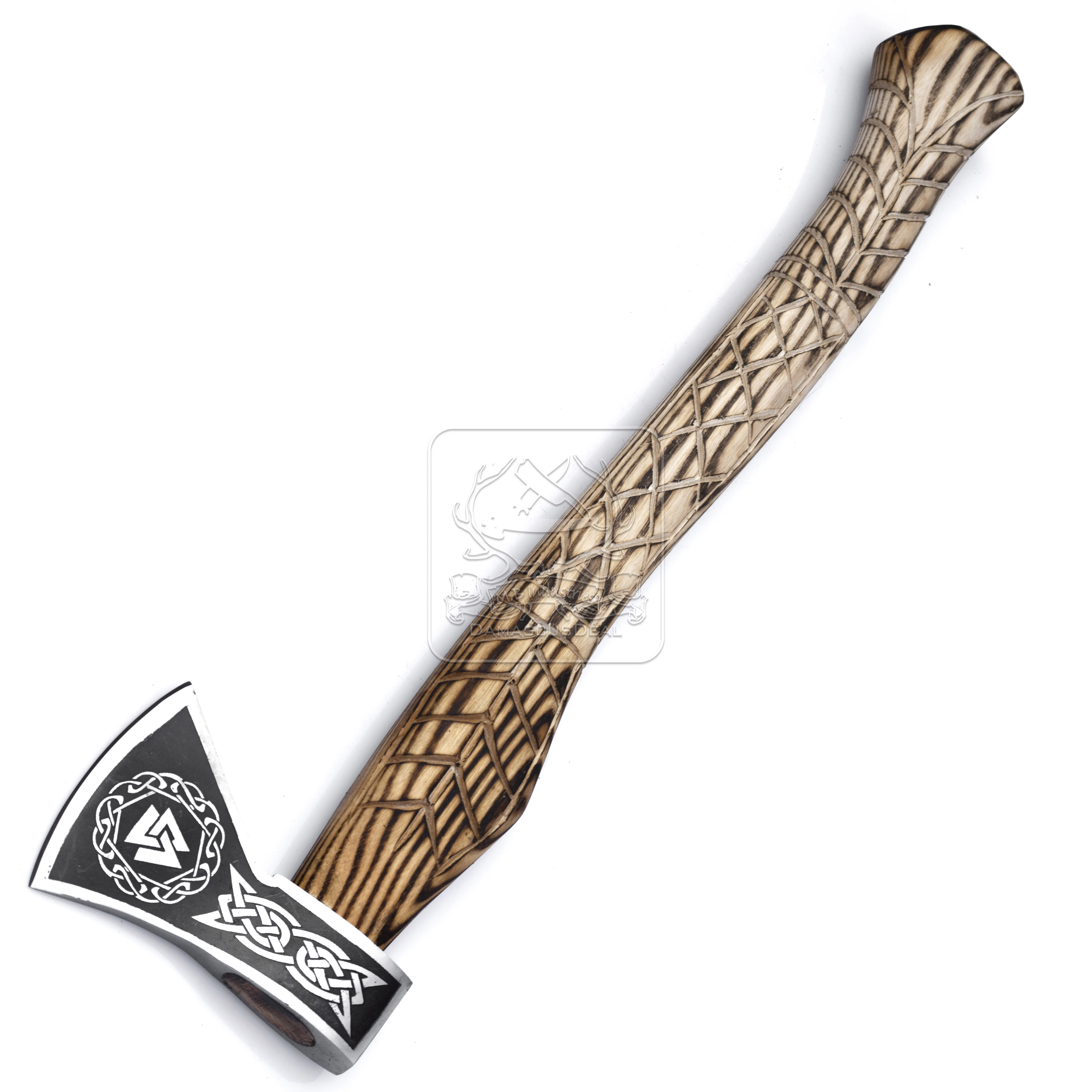 Viking Tomahawk Hatchet DD-VikingAxe-111 Hand Forged Axe Bearded Viking Axe Wholesale Top Quality Hand Made Axe Wooden Handle