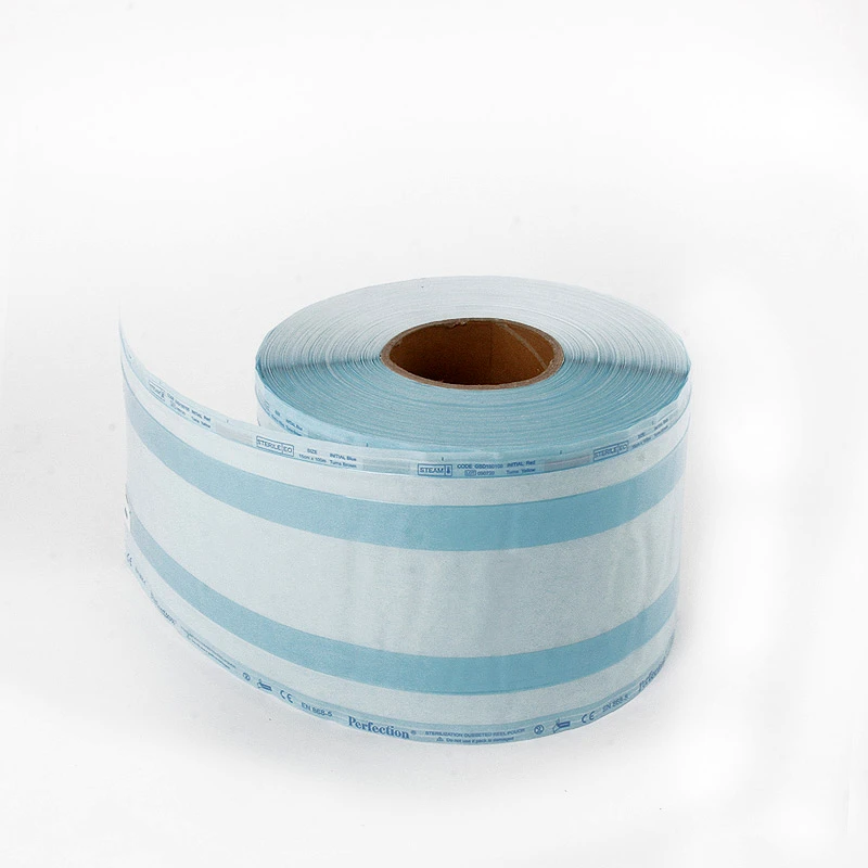 Sterile autoclave plastic paper reel bag dental sterilization pouch reel roll