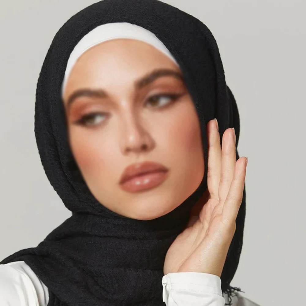 2024 Factory Wholesale Hijab Long Prayer Cotton Turban for Muslim Women Breathable for Adults