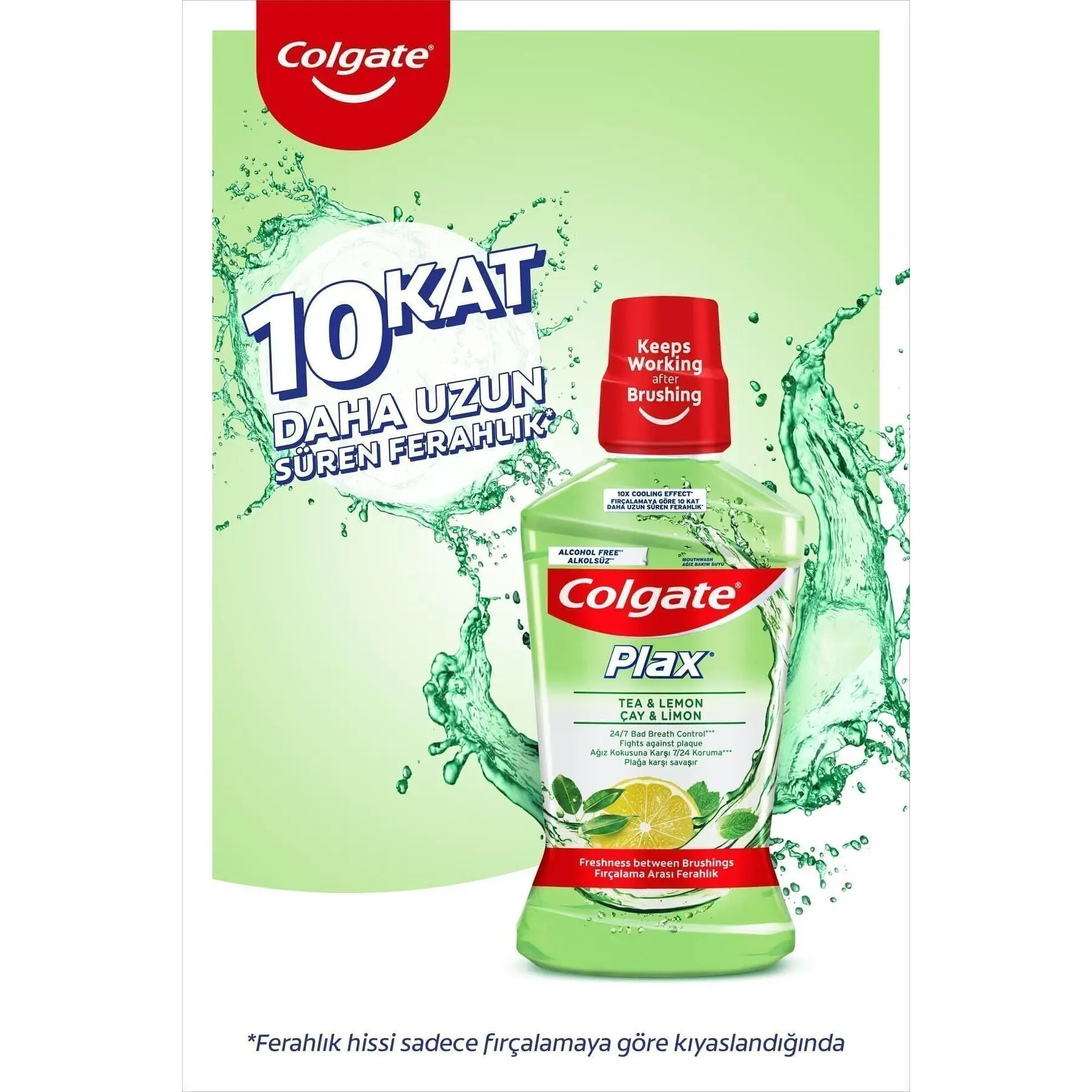 Plax Tea and Lemon Mouth Care Water Against Plaque 500 ml