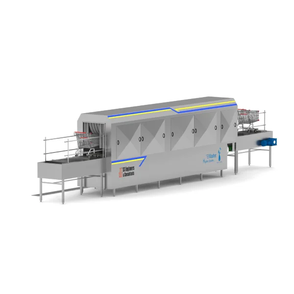 Super Market Trolley Washing Machine Super Market Shopping Trolley Washer Basket washing Machine