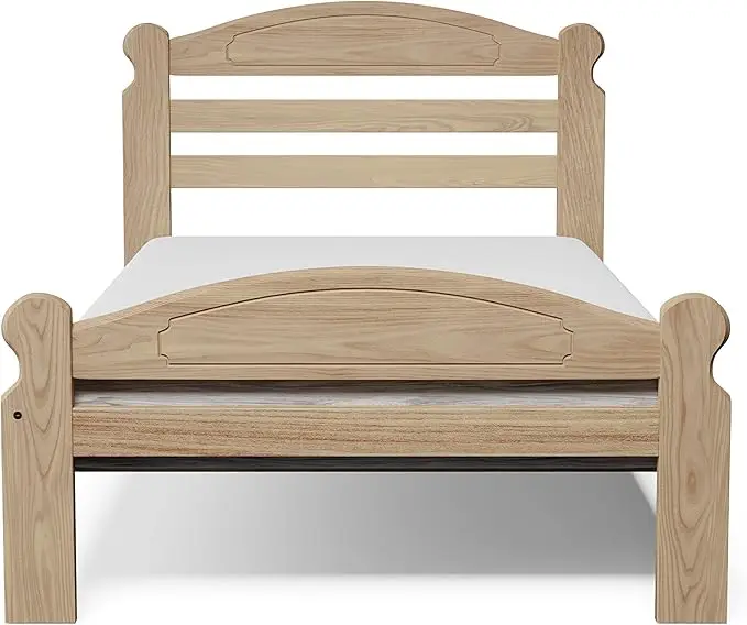 Wholesale Solid Natural Wood Beds Sturdy & Durable Available in Twin/Full/King/Queen Sizes Made in Vietnam