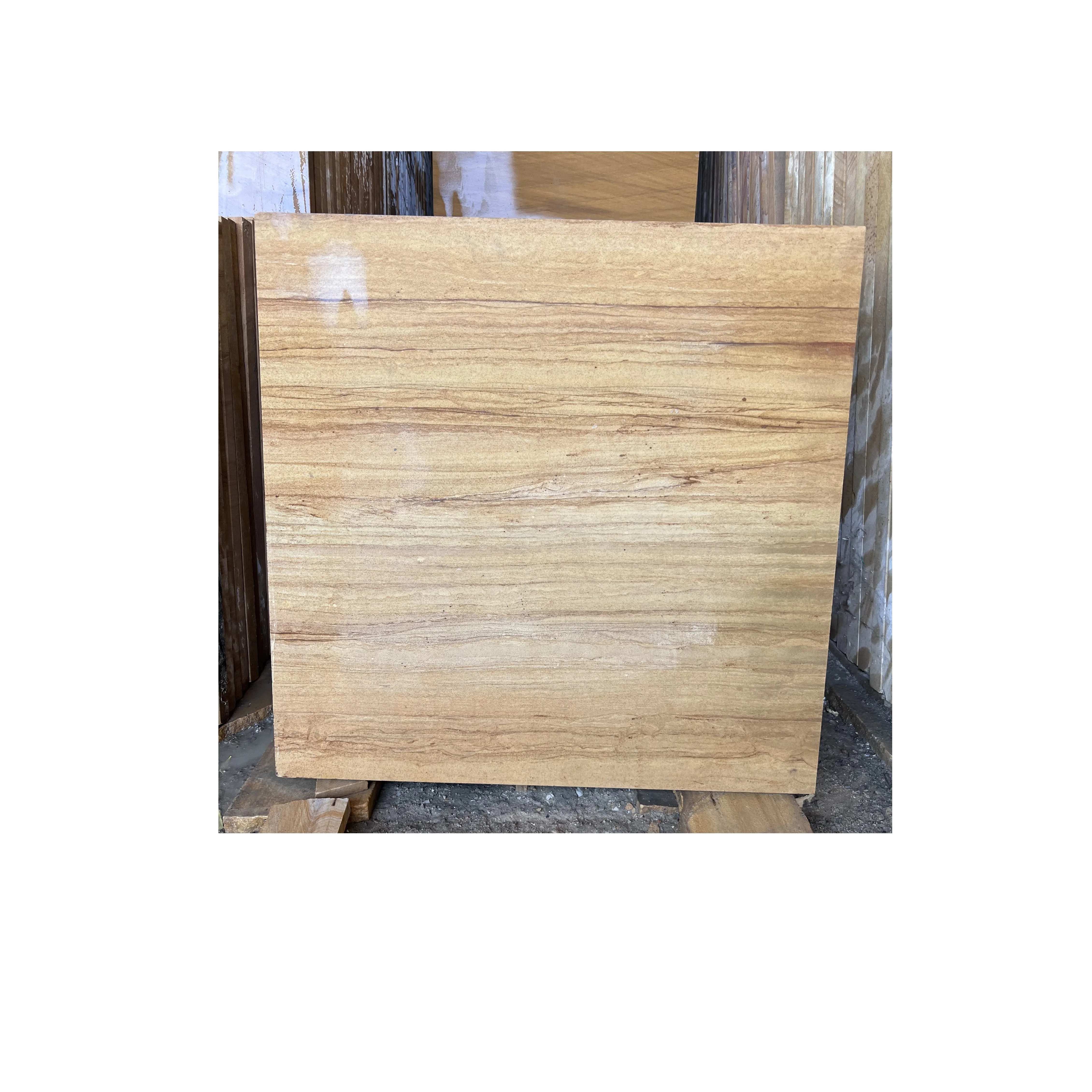 Premium Quality Building Material Teak Sand Stone Tile Natural Slab granite slab for Living Room and Kitchen Room Decoration
