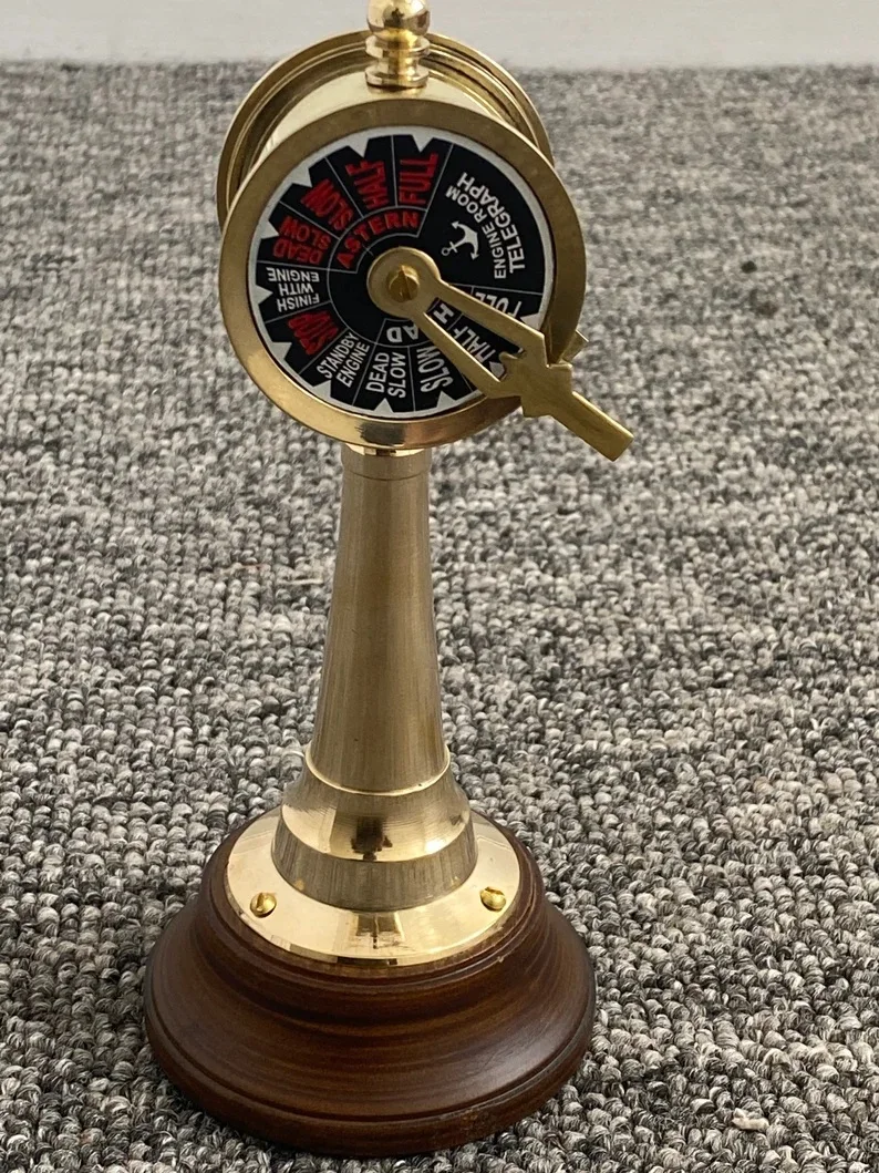 Латунный Телескопический морской корабль чистый позолоченный телескоп дизайнерский металлический держатель для ручек украшения дома отеля небольшой минимальный заказ