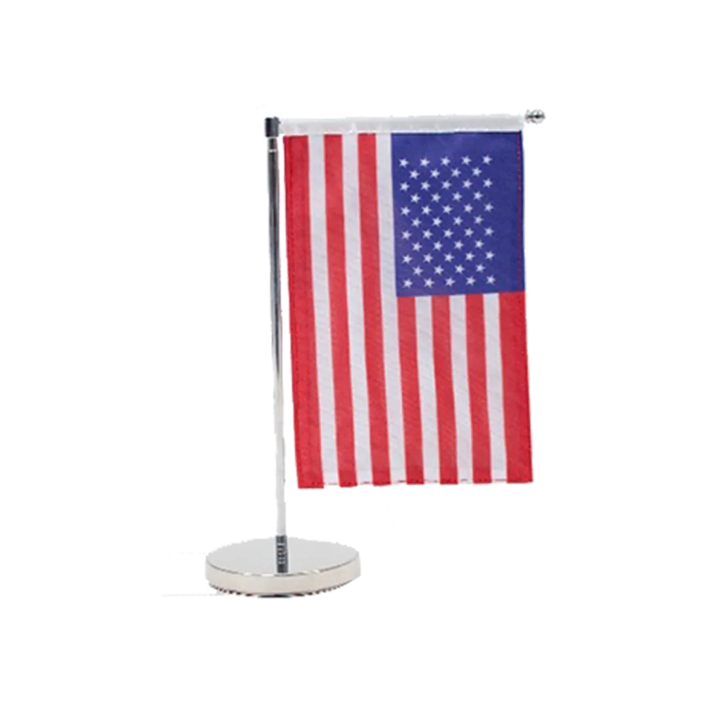 Melex Table world flags oem Wholesale Custom Indoor Flagpole Holder Factory Price Office flag stand Table for hanging flags