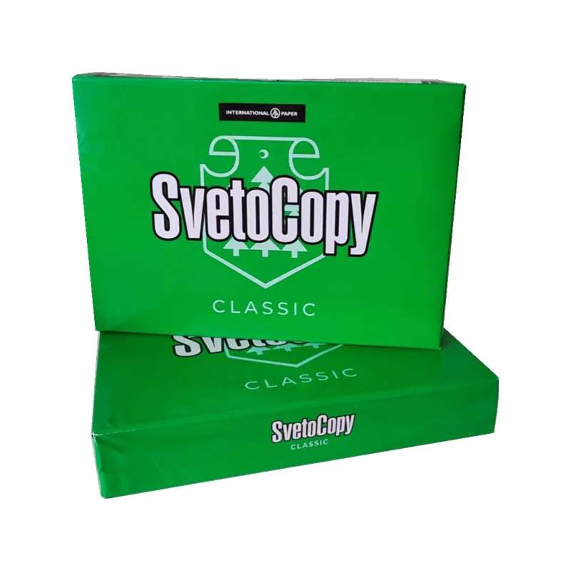 Professional factory Paper Supplier of Sveto Copy Paper 75gsm 80gsm Copier Paper for sale