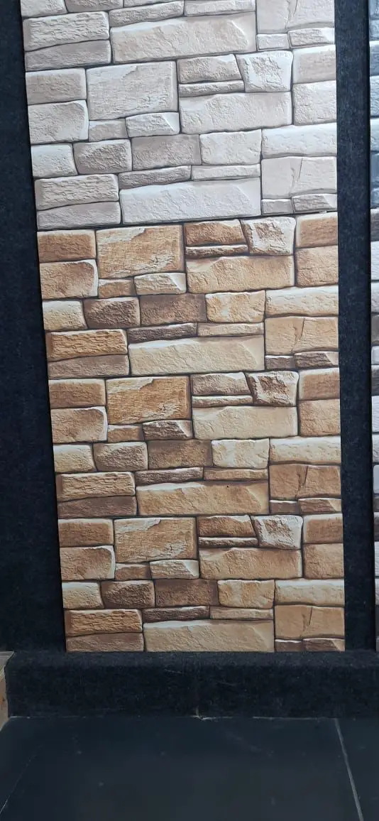300 x 600 mm 3D Design brick effect stone type Ceramic wall Tiles for home outside area, villa decoration with the best quality