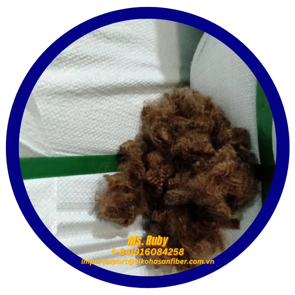 Factory Price 7D HS Brown Hollow Siliconized GRS Fiber PSF Synthetic fiber for filling toy pillow cushion quilt sofa furniture