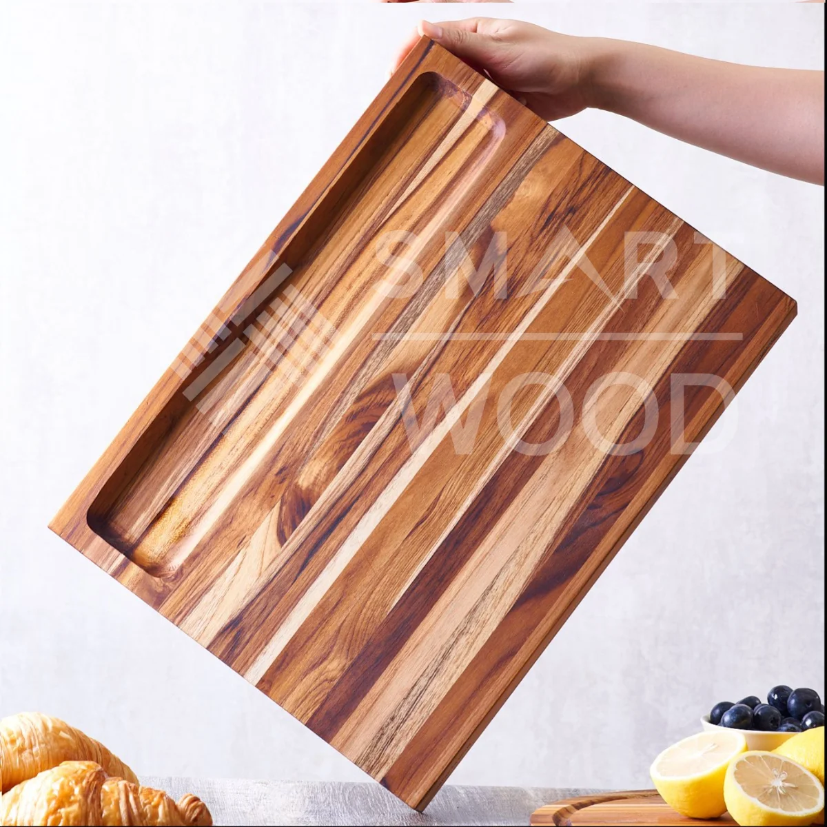 TEAK FULL LENGTH EDGE GRAIN CUTTING BOARD MULTIFUNCTIONAL ACACIA WOOD WITH WHOLESALE PRICE FROM SMARTWOOD VIETNAM