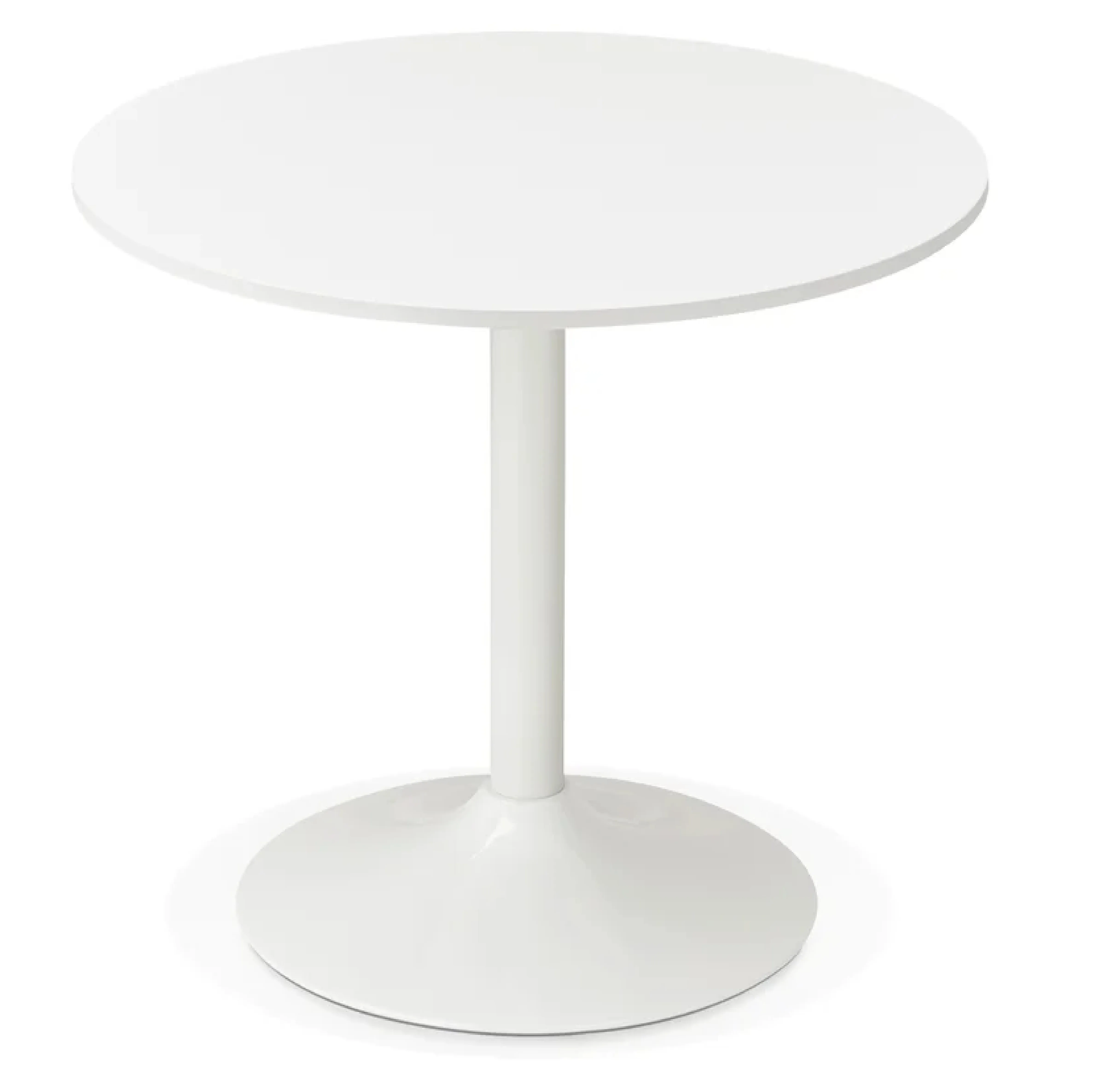 Round Shape With White Color Aluminium Coffee Table Top Selling Metal Side Table Made In India