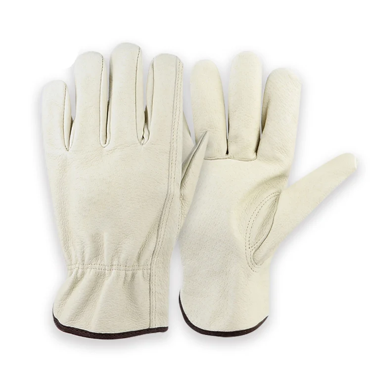 Leather Men Double Coated Utility Work Out Gloves Safety Work Work Protection Accept OEM