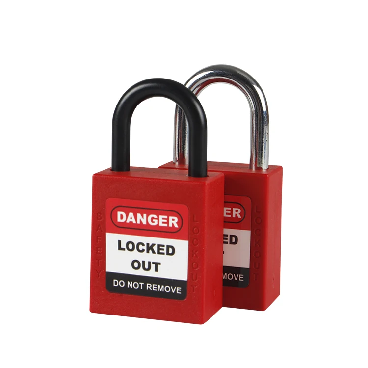 High Quality Top Security Industrial Insulation Safety Durable Plastic Nylon Lockout Padlock