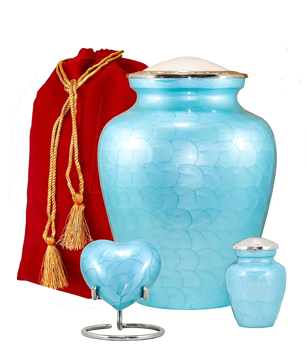 Cremation Urn for Ashes Metal Brass Customized Human Urns with Lids Wholesale Urns Funeral Supplies